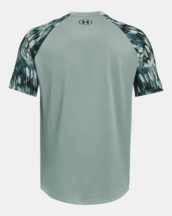 Men's UA Tech™ 2.0 Printed Short Sleeve in Gray image number 5